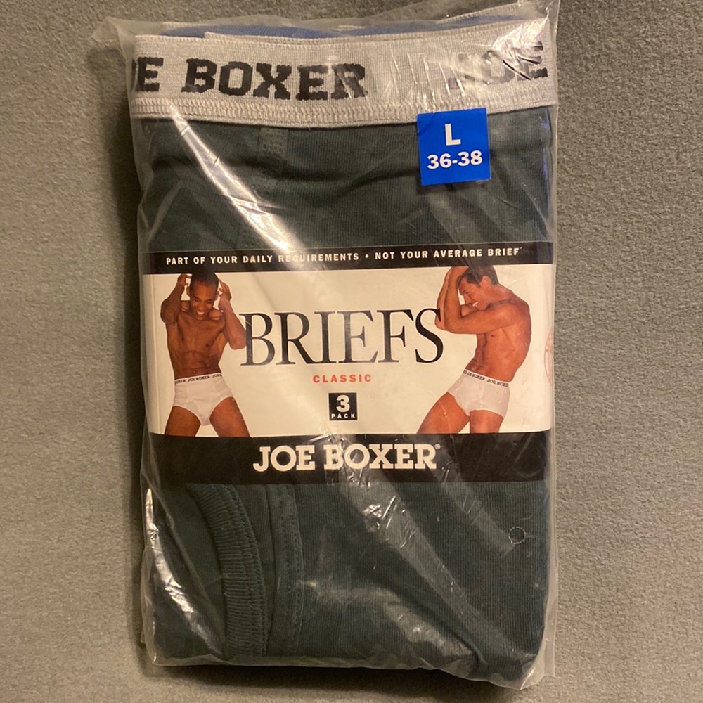 NWT Joe Boxer Underwear. 3 Briefs Size Large